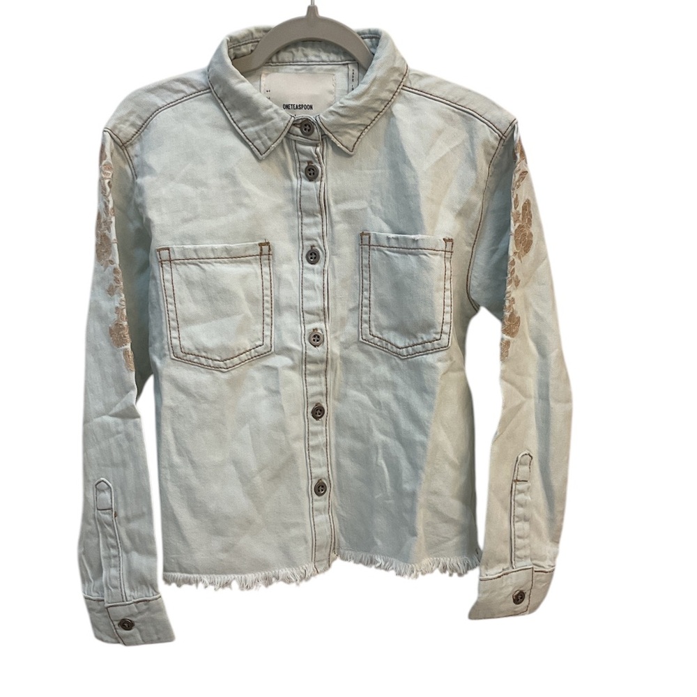 ONE TEASPOON MONTANA CROPPED SHIRT BRANDO SIZE 8-9